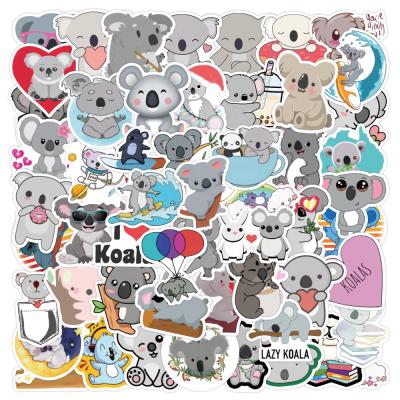 China OEM 50Pcs Cute Koala Animal Decorative Sticker Packs For Kids Luggage Laptop Phone Vinyl Waterproof Graffiti Random Sticker for sale