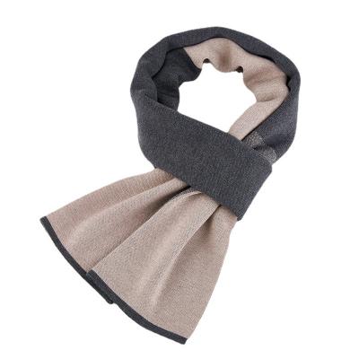 China Checked men checked warm British style scarf knitted autumn and winter scarf for sale