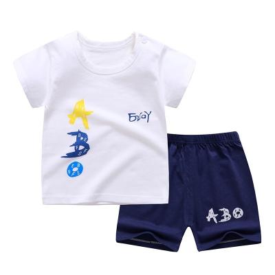 China Anti-pilling New Style Wholesale Cheap High Quality Children's Short T-shirt Clothes Boy Girl Kids Summer Anti-pilling T-shirt Suit Set Quality Assurance for sale