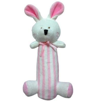 China Hand - Eye Coordination Bear Rabbit Mix Hand Ring Bar Shaking Ring Kids Plush Toys for sale