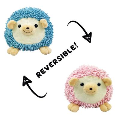 China Hot Selling Flip Hedgehog Plush Toy Doll Creative Bilateral Reversible Plush Doll Animal Customizatio for sale