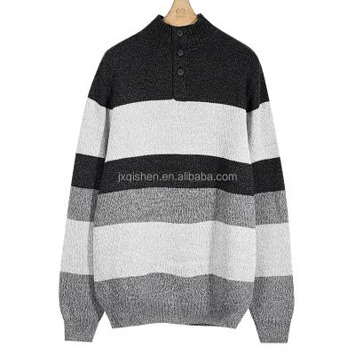 China Breathable 2023 OEM & ODM Custom LOGO Sweater Men Sweater Pullover Cotton Knitted Jacquard Weave Fashion Style for sale