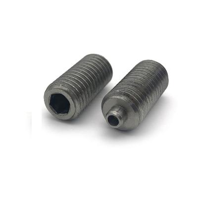 China Wholesale HEX Hex Socket Allen Flat Point Stainless Steel m4 m2 m14 Headless Worm Set Screw for sale