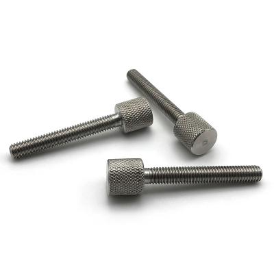 China Customized M3 M4 inch flat screw m5 thumb screw carbon steel knurled thumb screw for sale