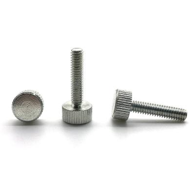 China Flat Customized Aluminum Knurled Thumb Screws Custom Knurled Thumb Screw Thumb Screw Knurled for sale