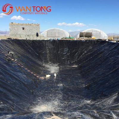 China 0.75mm Thickness 100% Virgin ASTM Anti-Seepage Waterproof Geomembrane for Pond Liner for sale