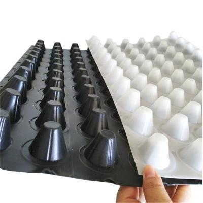 China Daken water afvoer HDPE PP Gimpled Board Plastic Drain Sheet Compound Cell Drain Board Te koop