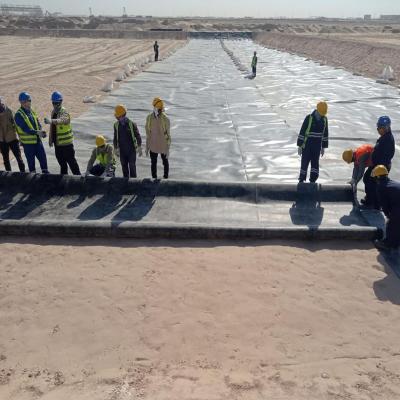 China 100% jungfräuliche HDPE LLDPE 1 mm 2 mm HDPE Geomembran-Liner für Fischbecken-Kulturdeponien zu verkaufen