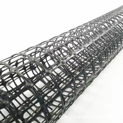 China Geogrid Mesh Biaxial PP Plastic Geogrid for Road Reinforcement Mesh Size 25.4*25.4mm for sale