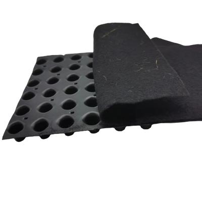 China Protección superior del techo tablero de drenaje de hoyuelos HDPE con geotextil en 8mm-60mm de altura en venta