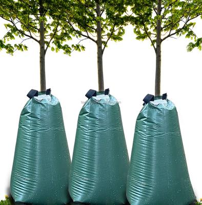 China 0.43mm Thick Green Tree Watering Bag for Slow Release Irrigation and Drip Irrigation for sale