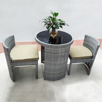 China Eco-freindly outdoor rattan tables and chairs outdoor PE rattan furniture PE rattan furniture for sale