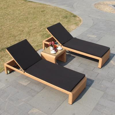 China Patio Bench Outdoor Lounger Leisure Garden Beach Chair Wicker Outdoor Pool Hotel Sofa Bed for sale