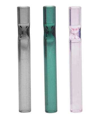 China Regular Herb Smoking Pipe Clear Glass Straight Glass Pipe for sale