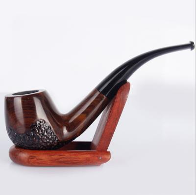 China Cigarette Wood Wooden Cigar Tobacco Pipe Glass Smoking Pipes for sale