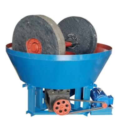 China High Recovery High Capacity Wet Pan Mill For Sudan Gold Stone Roller Mill Wet Grinding Machine for sale