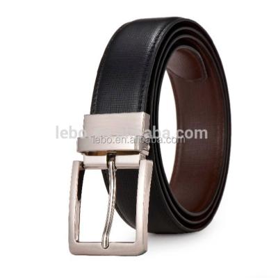 China Casual Double Leather Embossed Belt Men's Belts Genie's Leather Belt for sale