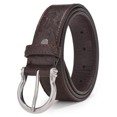 China Causal PU Leather Mens Belts With Zinc Alloy Buckle for sale