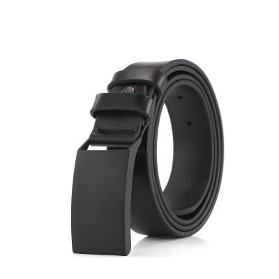 China Fashion.Casual.Business Plain Color Men Leather Belt Cowhide Genuine Leather Belt for sale