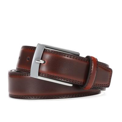 China Soft Cow To Second Hide Leather Split Leather Belt With Color Change Belt Men Belt for sale