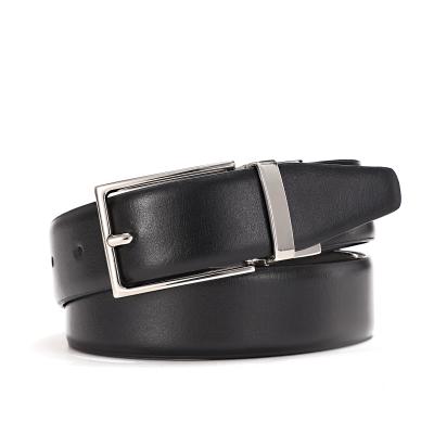 China Soft Good Quality Double Side Use Reversible Leather Belt Split Leather Belt Men Belt for sale