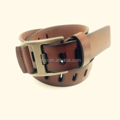 China Fashion Men's PU Leather Belt With Punch Holes Hold Belt Men for sale