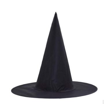 China Adult Black Pointed Picture Halloween Party Kids Magician Hat Witch Hat Cosplay Halloween Decorations for sale