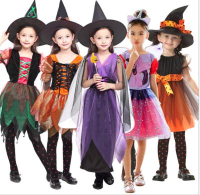 China Halloween costumes kids cute witch dress for kids girls Halloween children Cosplay costume anime for sale