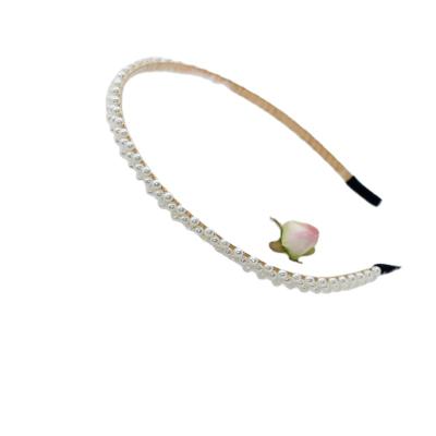 China Fashion Pearl Headband Princess Wholesale Hot Selling Headdress Full Covered Pearl Design Temperament Style Head Band Accessories for sale