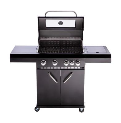 China Easily Assembled 4 Burner With Side Burner Stainless Steel Design Customized Unique Outdoor Indoor Cookware Built In BBQ Gas Grill for sale