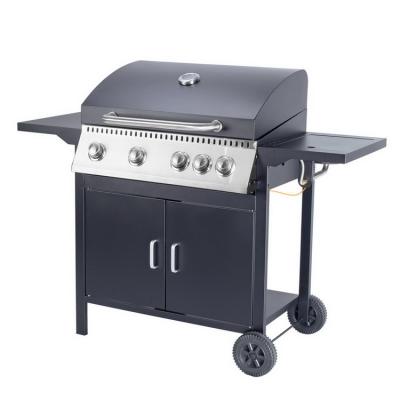 China Easily Assembled Enameled Cook Grid 4+1 3 Burner With CE Side BBQ Oven Grill BBQ Grill With Side Burner Garden Gas BBQ Grill for sale