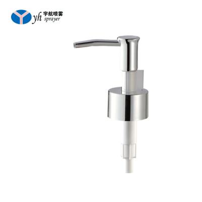 China Non Puddle Lotion Pumps New Style YH-L26 Aluminum Lotion Pump 24/410 Body Care Plastic Lotion Dispenser Pump For Bottle for sale