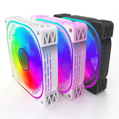 China Quiet 120mm PC Case ATX Computer Fans Colorful 12V Computer Fans OEM ODM RGB Custom Factory Light LED Gaming Design and CPU Cooler ARGB Fan and cooling for sale