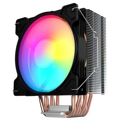 China Support High Performance CPU Cooler RGB LED 6 Pipes Intel AMD Universal PC Fan for sale