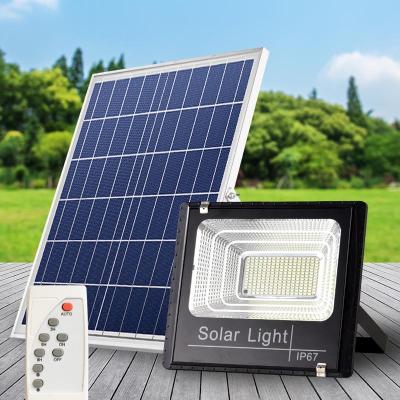 China ROAD 400/200/20W Solar Outdoor potlight Aluminum Street Lamp Waterproof Super Bright Solar Street Flood Wall Light With Remote for sale