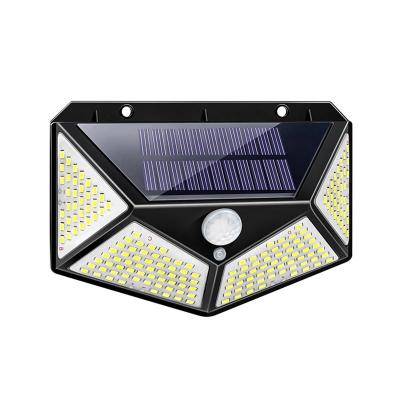 China Garden 100 LED ip65 Solar Light Outdoor Solar Lamp PIR Motion Sensor Wall Light Waterproof Solar Powered Sunlight For Garden Decoration for sale