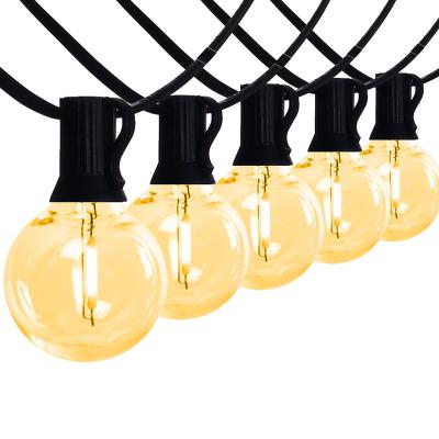 China Outdoor Lighting G40 Globe Outdoor LED String Lights Plastic Shatterproof Bulbs Waterproof for Patio Garden Outside Backyard Christmas for sale