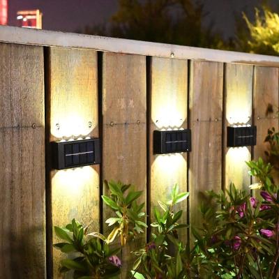 China Garden 4 PACK Solar LED Light Outdoor Waterproof Garden Light Solar Powered Sconces Wall Lamps LED Garden Lights Outdoor Solar Lamp for sale