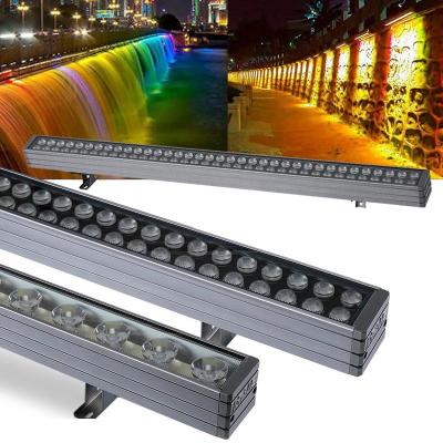 China LANDSCAPE RGB Led Flood Light AC110V/220V 20W 30W 50W 100W Outdoor Wall Washer Lamp IP68 Waterproof Garden Lights Reflector RGB Spotlight for sale