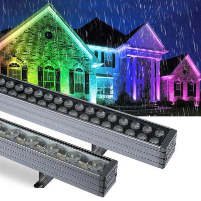 China LANDSCAPE RGB Led Flood Light 20W 30W 50W 100W RGB Reflector Spotlight IP68 Waterproof Wall Washer Light AC 110V/220V Outdoor Garden Lamp for sale