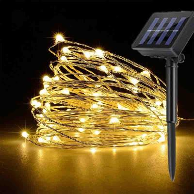 China Garden LED Solar Fairy Lights Outdoor Garden Waterproof Fairy Garland Solar Powered Christmas Wedding Party Balcony Street Decor Lamp for sale