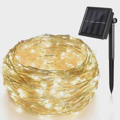 China Garden LED Solar String Fairy Light Christmas Lights 22M 12M 7M 50/100 LED Copper Wire Xmas Wedding Party Decor Lamp for sale