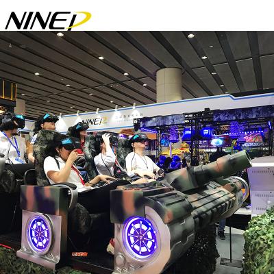 China Back vibration business to earn money 9d vr cinema virtual reality simulator motion seats tank vr 9 players for sale