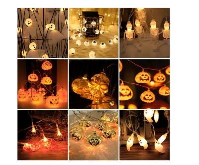 China Halloween Led String Light Hot Sale 3 Meter 20 LED Pumpkin LED Lamp Halloween String Light For Festival Decoration for sale