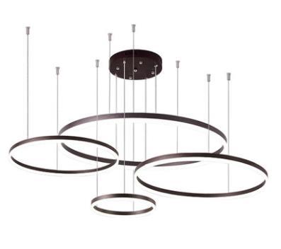 China 2021 Modern Linear Light Hot Sale Circular Ring Ceiling Chandelier Ceiling Ring Pendant Light for sale