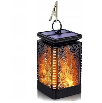 China Waterproof Solar Garden Flame Lanterns LED Dancing Hanging Lights For Outdoor for sale