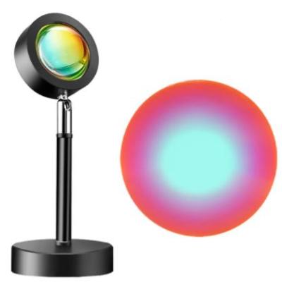 China Remote Control Living Room Bedroom Remote Control RGB Color Photography Table Lamp Projection Led Sunset Changing Modern Led Light for sale