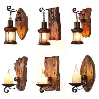 China New Design Industrial Simple Style Hotel Wooden Stairs Home LED Wall Lights For Indoor Decoration for sale