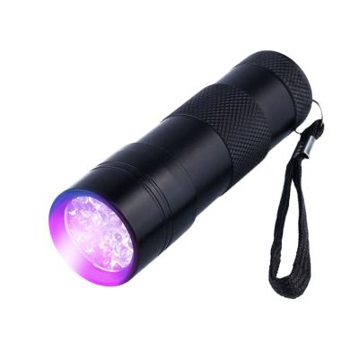 China Detector for Pets Urine Ultraviolet Light 395 Nm Inspection Lamp Torch and Spot Flashlight 12 LED Blacklight for sale