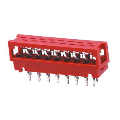 China PCB 1.27mm IDC 1.27DIP Micro-MaTch215570 Car Red 4-26P Connector for sale